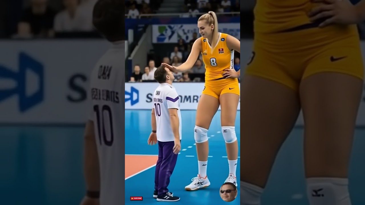 World's tallest female volleyball player😱 