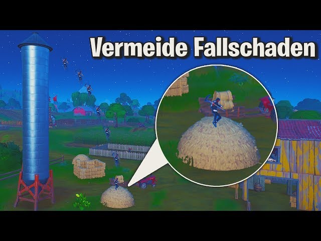 Fortnite: Vermeide Fallschaden mit einem Versteck - So geht es