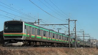 E231系1000番台 都ヤマ(宮ヤマ)U534編成 普通上野行 東大宮～蓮田通過【4K】