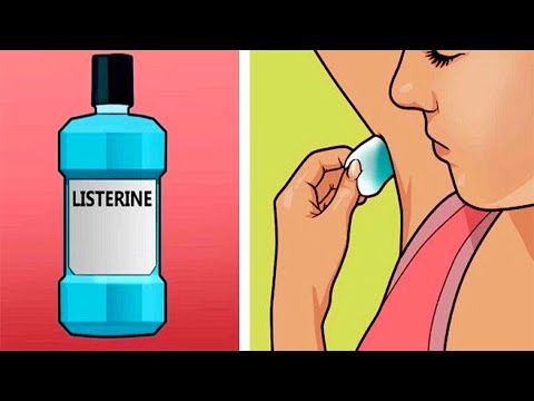 She Wets A Cotton In Listerine And Uses It In Her Armpit Look What Happens Minutes Later!