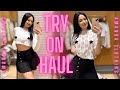 4k transparent clothing  try on haul with amanda  mirror view