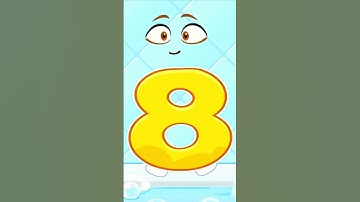 123 Numbers | Wash the Numbers | Fun Counting games | Meet Number 8 | #shorts