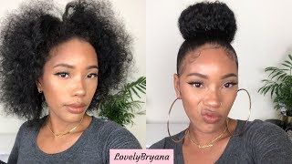 Quick n Easy Painless Donut Bun with Baby Hair | No Bobby Pins No Wrapping | BetterLength Hair