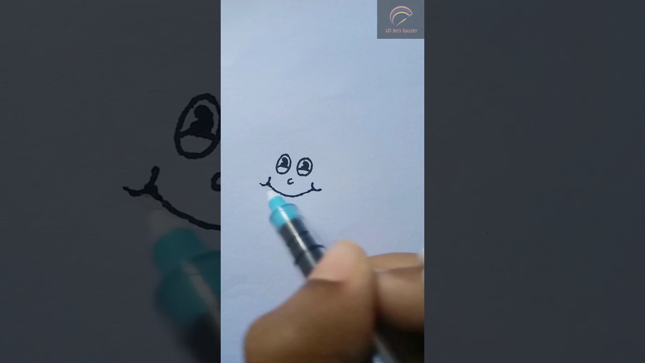 How to draw a unique cartoon. 