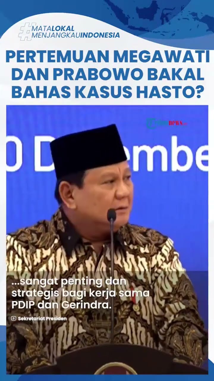 PDIP Bantah Keras Pertemuan Megawati dan Prabowo Diisukan Sengaja Dilakukan Bahas Kasus Hasto