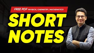 Short Notes for Physics, Chemistry & Mathematics | FREE PDF | Anup Sir | MARKS App