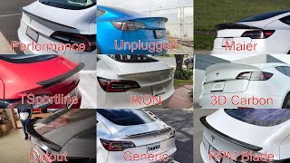 Model 3 Spoiler Guide