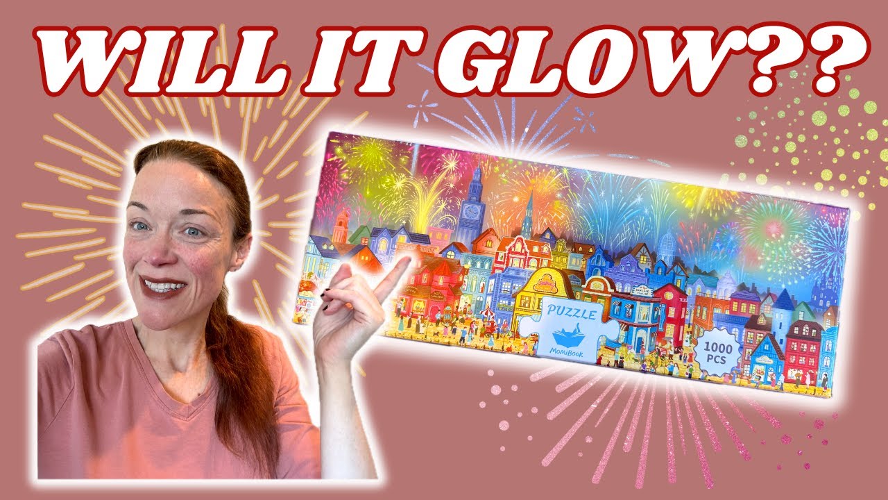 Fireworks are Gorgeous!! GLOW in the Dark Jigsaw Puzzle by