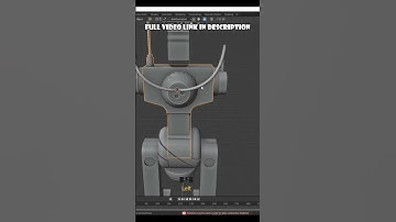3d sci-fi robot cable connections in blender-mds design #shorts 🎡