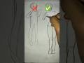 How To Draw A Girl Body Easy Frontview Pose Drawing Tutorial Howtodraw Sketch Fypシ