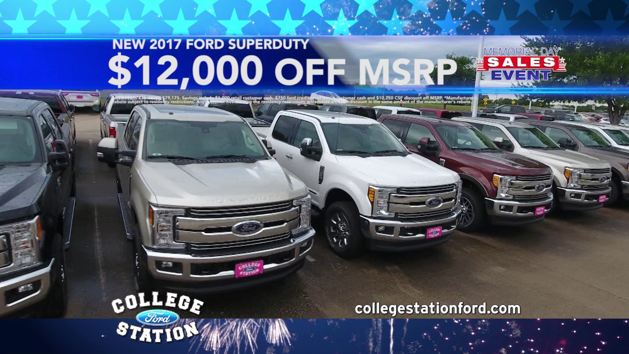 College Station Ford >> College Station Ford Memorial Day Sale May 2017 College Station Ford >> College Station Ford Memorial Day Sale May 2017