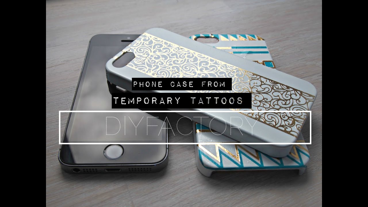 DIY - Phone case from temporary tattoos - YouTube