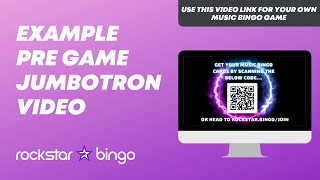 Example Pre Game Video to Use for Rockstar Bingo Music Bingo Venue Screen screenshot 4