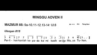 [Edisi Lama] Minggu, 10 Desember 2023 - Mazmur Tanggapan MINGGU ADVEN II (Kedua) - Tahun B