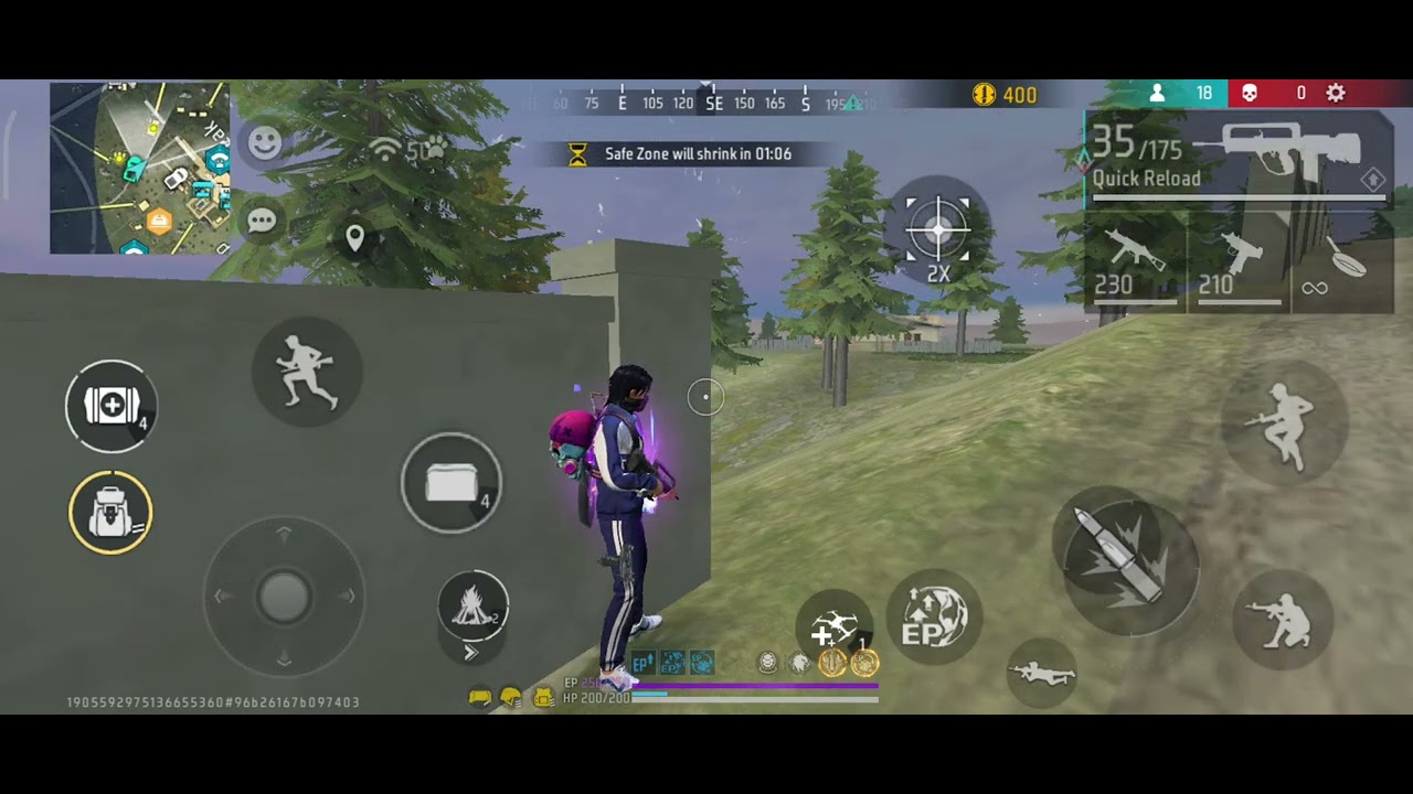 BR rank Booyah 0 kill me bhai gameplay 🥰