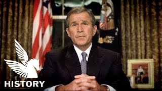 【日本語字幕】ブッシュ大統領 アメリカ同時多発テロ演説 - President Bush speech to the nation after September 11 attacks