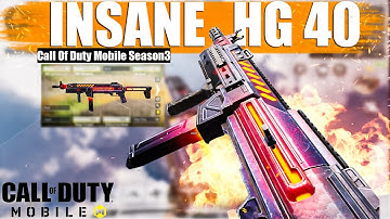I Use This Insane HG 40 Gunsmith Best Loadout (0 Recoil+Fast ADS+High Damage | Call Of Duty Mobile