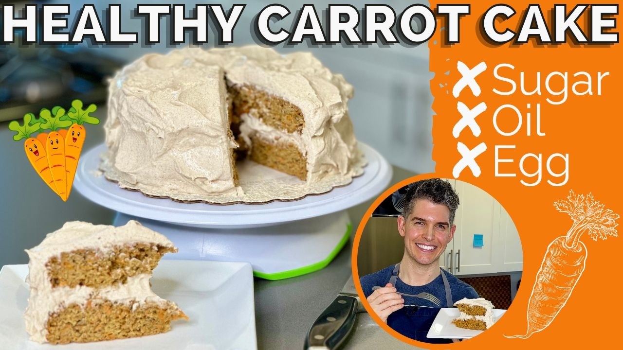 Healthy Carrot Cake with High Protein Brown Butter Cream Cheese Frosting | Chocolate Covered Katie