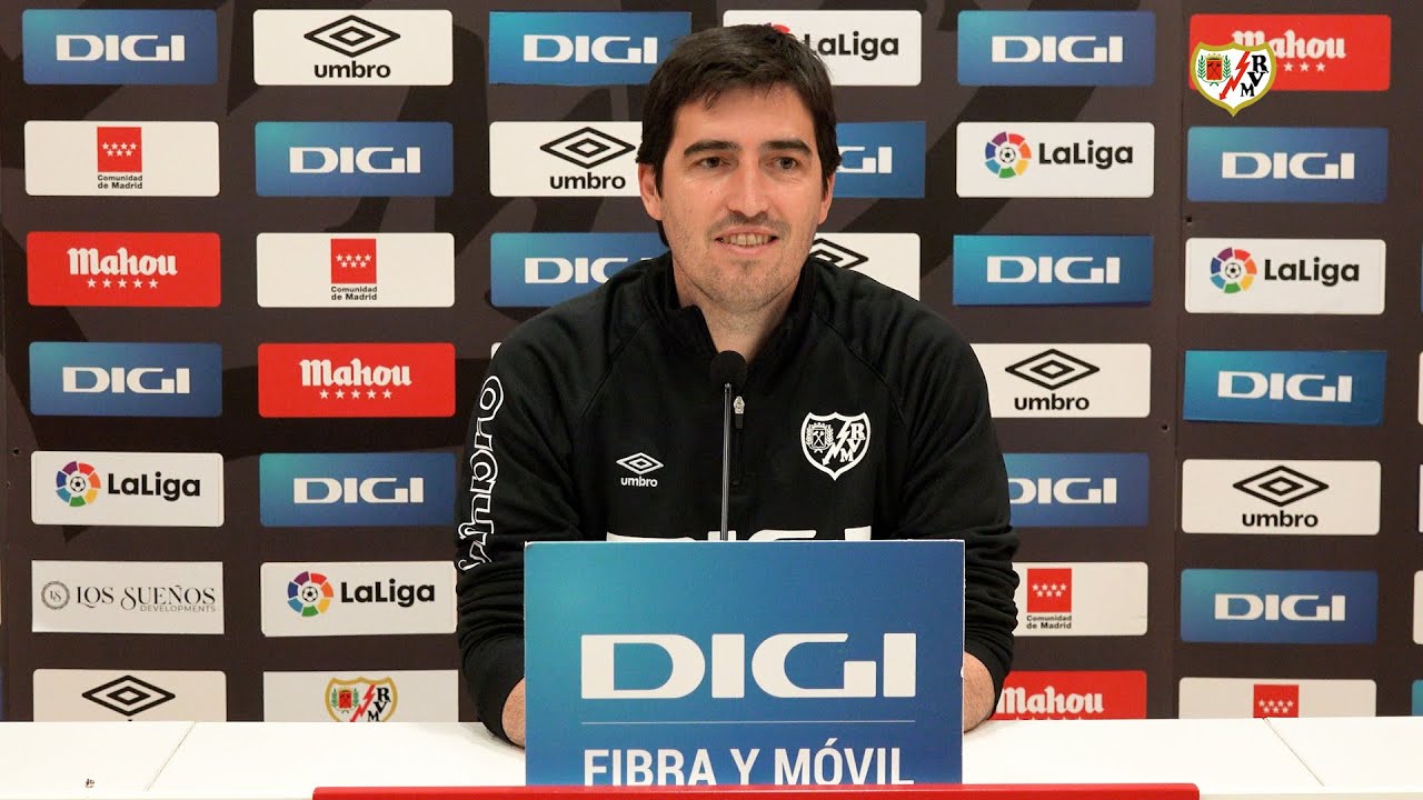 Andoni Iraola en la previa del Getafe - Rayo Vallecano - YouTube