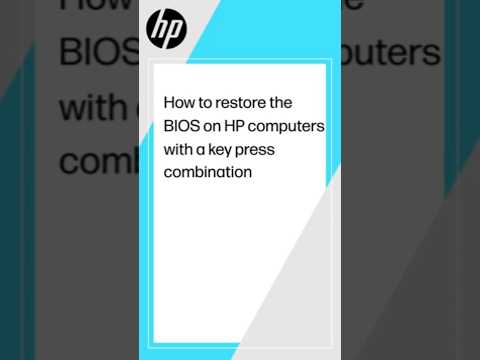 How to restore the BIOS on HP computers with a key press combination HP computers HP Support by HP Support