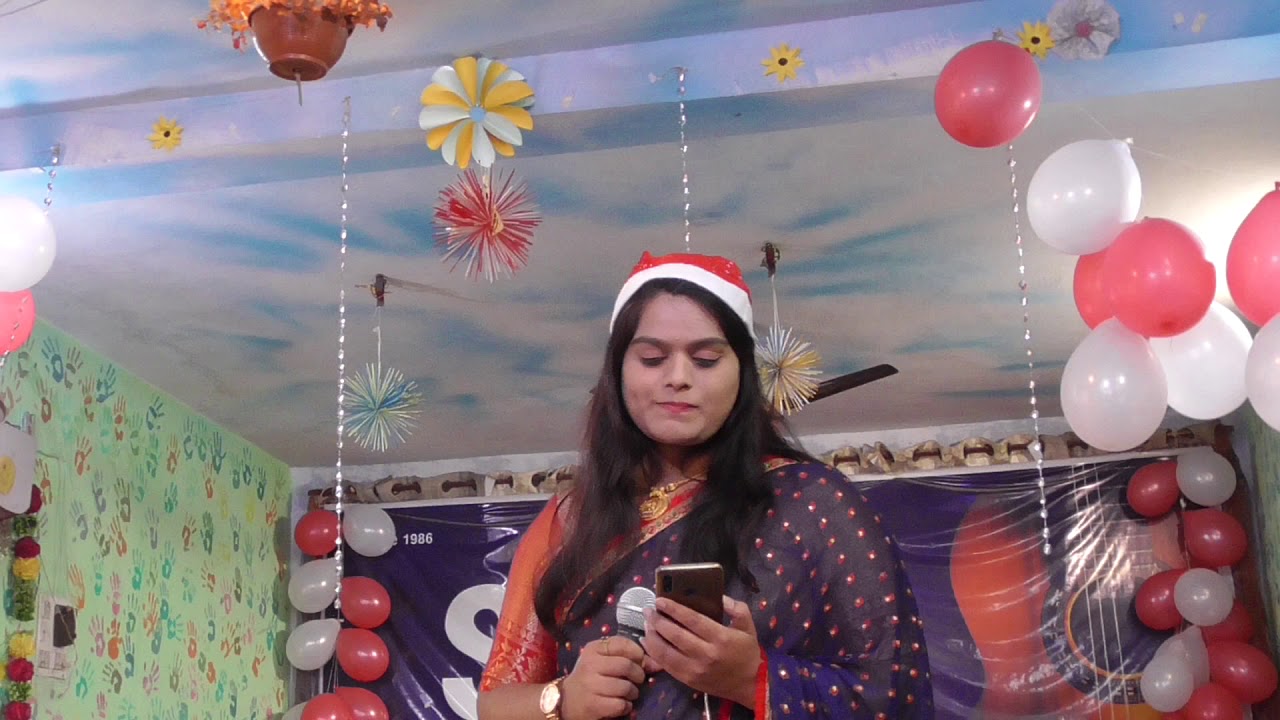 Swati Priya singing a lovely song in Xmas Get Together 20