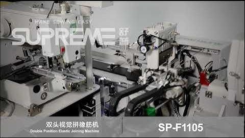 SP-F1105; SUPREME BRAND DOUBLE HEAD AUTO ELASTIC JOINT MACHINE WITH CAMERA SYSTEM