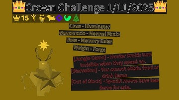 Crown Challenge 1/11/2025 - Randomly Generated Droids