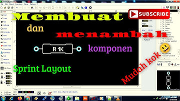 Cara menambah dan membuat komponen pada sprint layout (makro)