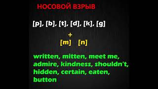 Носовой взрыв. Nasal plosion. Фонетика английского языка. Носовой взрыв. Nasal plosion. Фонетика английского языка.