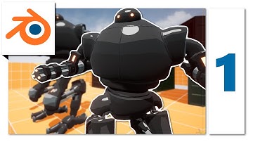 Silly Mech 3D Timelapse/Speedmodel - Blender (narrated) [Gamedev]