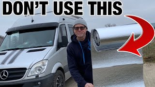 Stop Using Radiant Reflectix As Vapour barrier in a selfbuild camper van