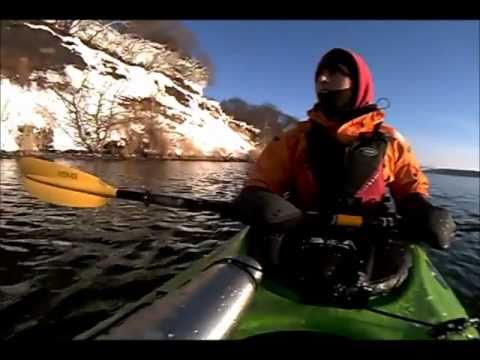 kayak flight Vintertur i havkajak (musik: Per Vers, Vagabond)