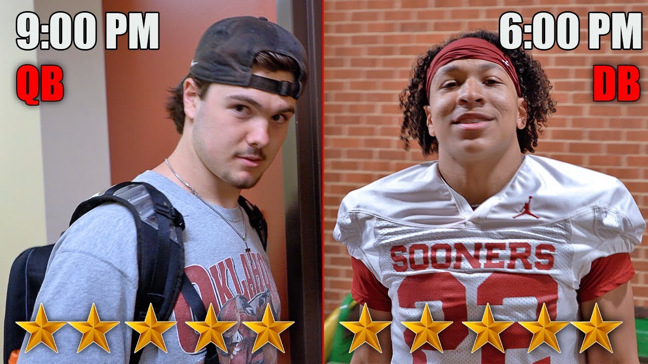 Night In The Life D1 Football Players 5 Star Freshmen YouTube