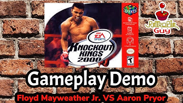 Knockout Kings 2000 (N64) Floyd Mayweather Jr. VS Aaron Pryor RetroPie Gameplay Demo - RetroPie Guy