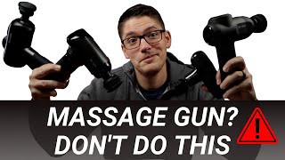 How to Use a Massage Gun Properly