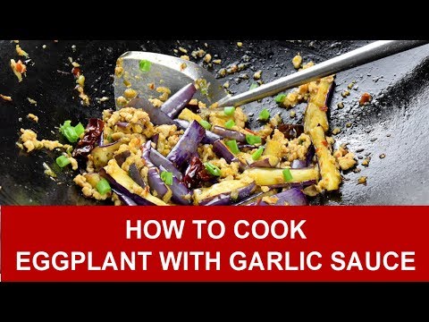 Eggplant with garlic sauce – How to cook in 4 easy steps