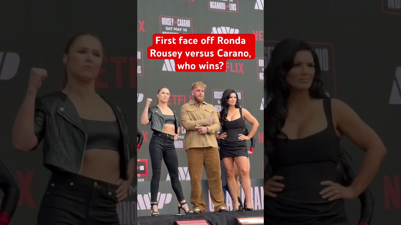 Ronda Rousey vs Gina Carano first face off!!