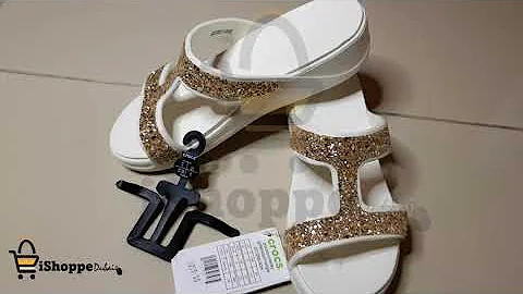 Crocs Monterey Glitter Slipon | White | iShoppeDubai