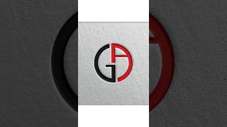 Letter G+A Grid Logo Design Tutorial #shorts #grid #monogram #logo #tutorial #logocaptain