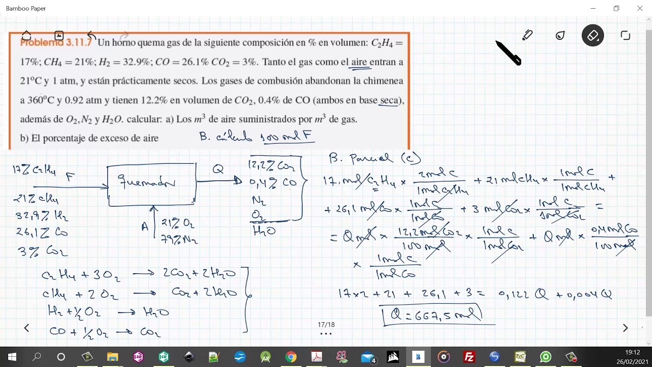 balance-de-materia-a-un-proceso-de-combusti-n-con-balance-a-los
