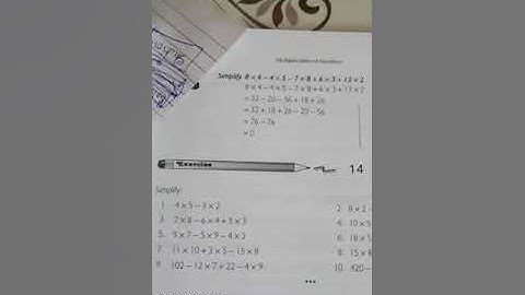 Math Steps 4, Page no. 55, Exercise 14, Topic-Simplify