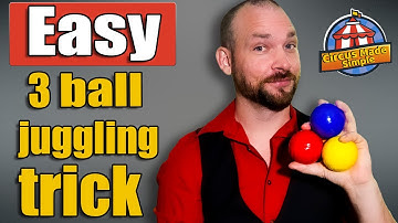 Learn your first 3 ball juggling trick, the Half Shower [Beginners tutorial]