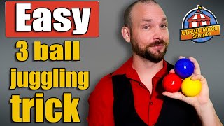 Learn your first 3 ball juggling trick, the Half Shower [Beginners tutorial]