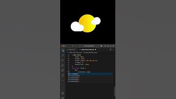 🌤️ Floating CSS Sun & Cloud Animation | HTML CSS UI Design |  #frontendcourse #cssanimation #css3