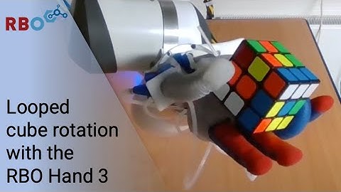 Looped cube rotation with the RBO Hand 3