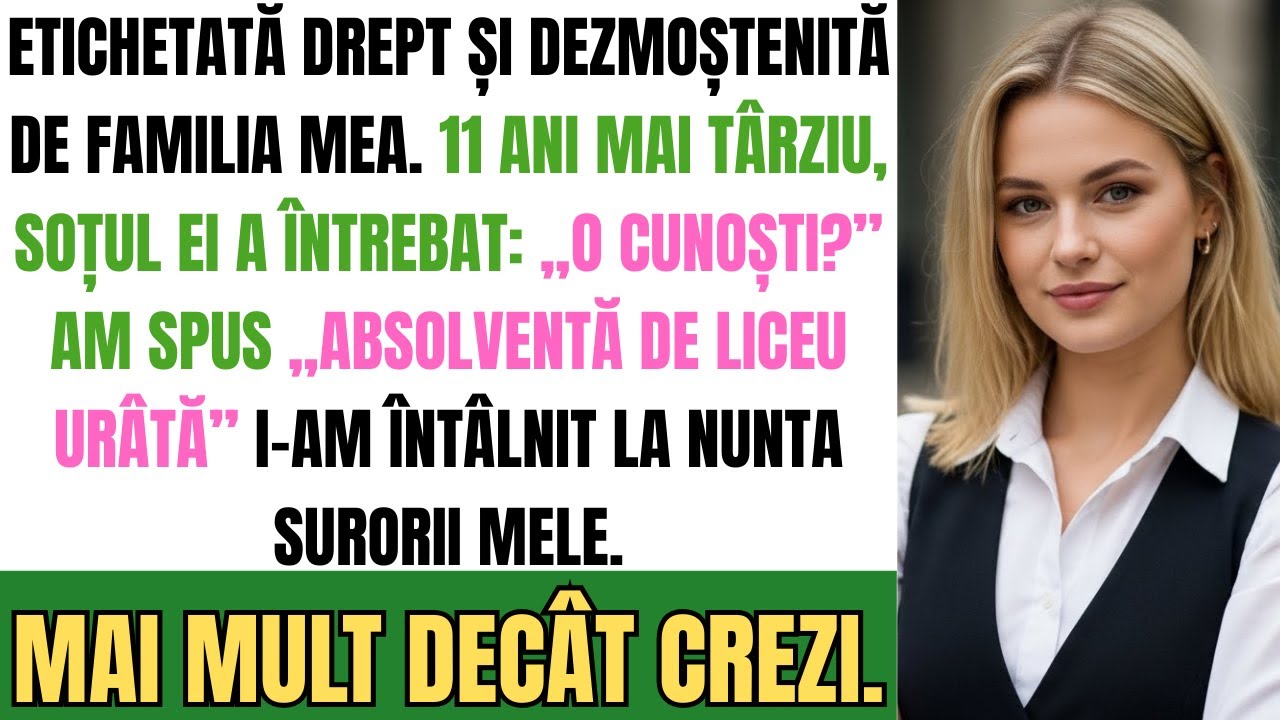 Am Apărut La Nunta Surorii Mele După 11 Ani Nimeni Nu Știa Cine Eram Cu Adevărat Până Când