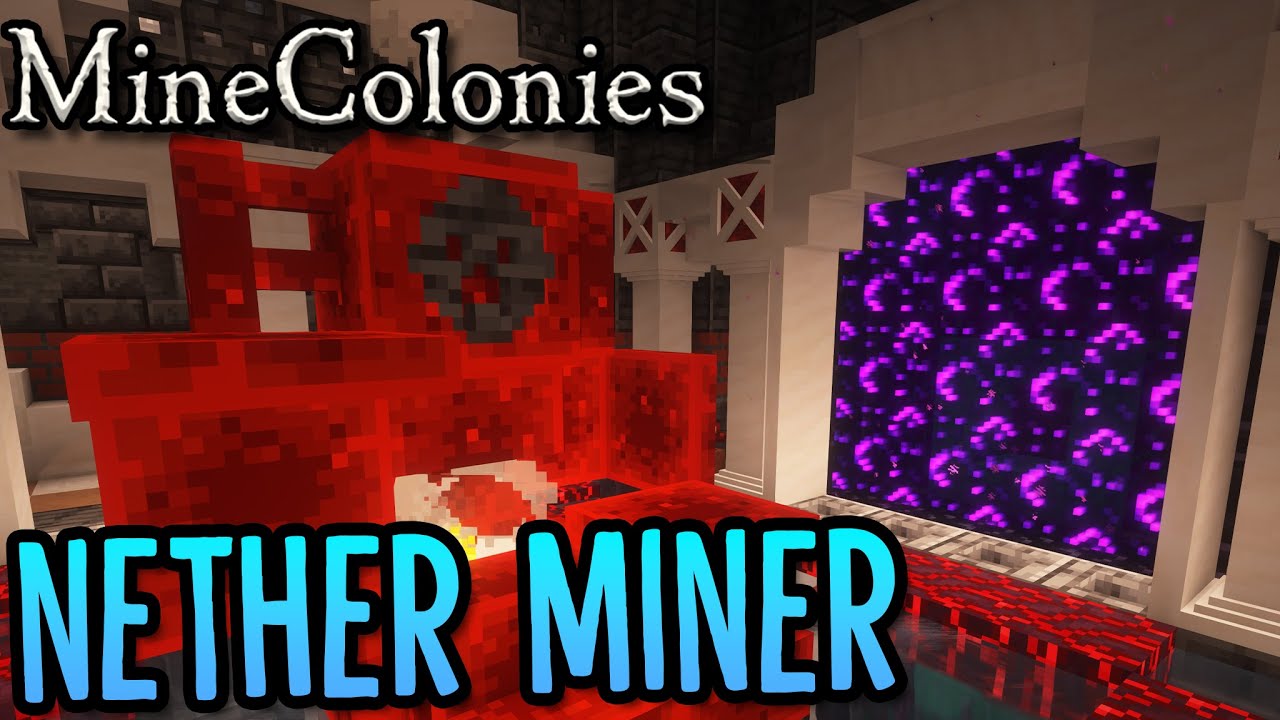 Minecolonies - Byzantine #41 AMAZING Underground Nether Mine! - YouTube