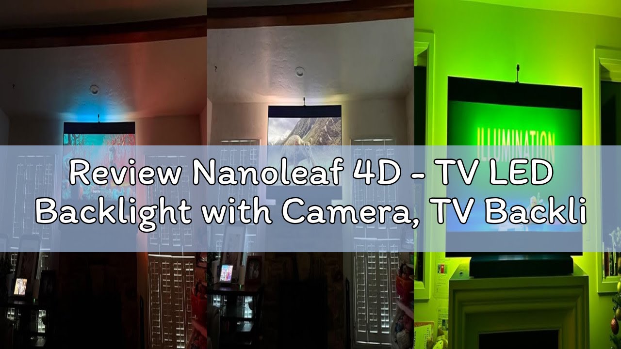 Review Nanoleaf 4D - TV LED Backlight with Camera, TV Backlight Sync to Screen, Smart Addressable Gr