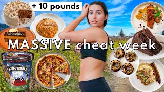 I ate EVERYTHING I wanted for a week | What I Eat In A Week (cheat day every day & I gained weight)