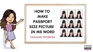 HOW TO MAKE PASSPORT SIZE PICTURE IN MS WORD | Tagalog Tutorial screenshot 3